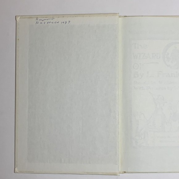 The Wizard of Oz by L. Frank Baum Hardcover 1984 Vintage Weekly Reader Book - Picture 4 of 5